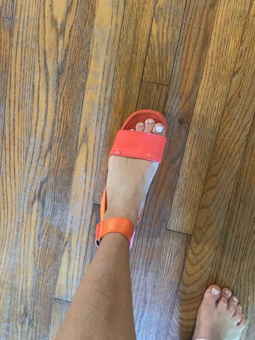 UGG Women's Coral-Pink Slide Sandal with Ankle Wrap - Picture 3 of 4